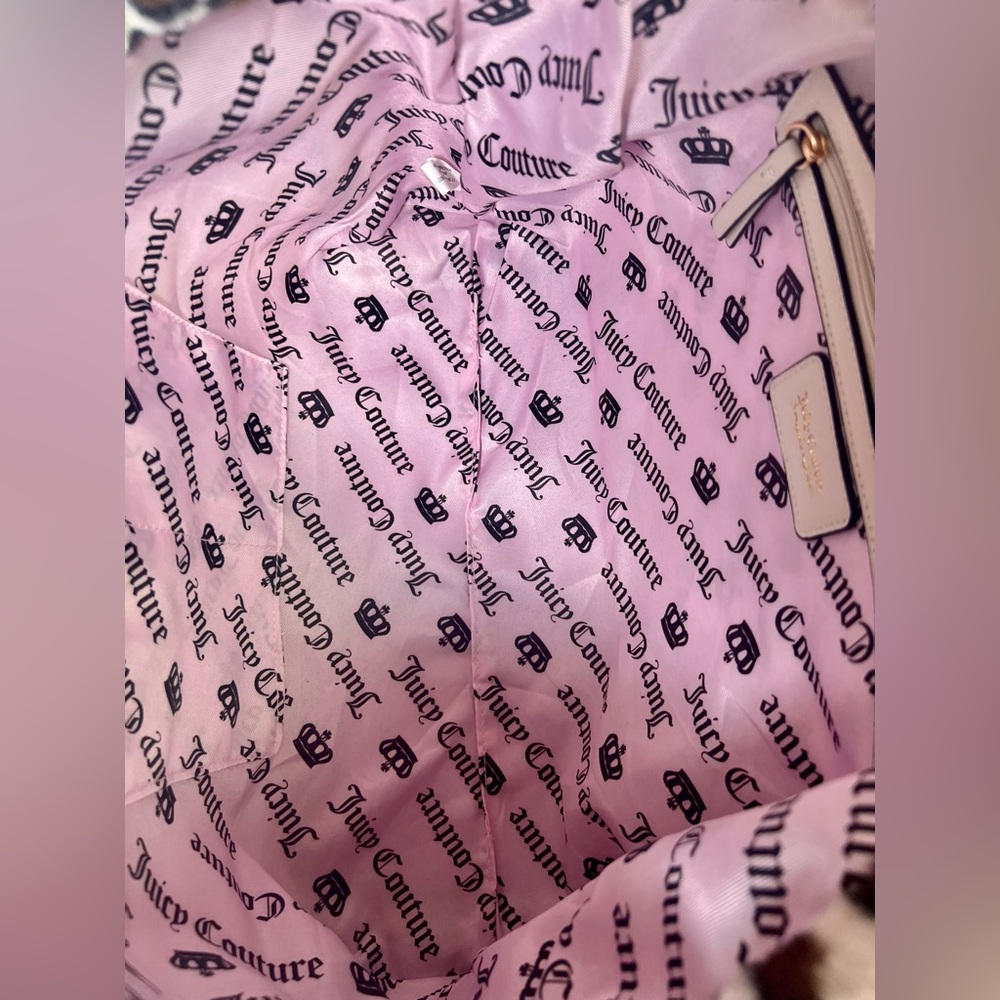 Juicy Couture Fuzzy Leopard Tote Bag!! - Picture 8 of 11